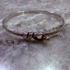 Tiffany & Co. Silver Bracelet with Gold Accent